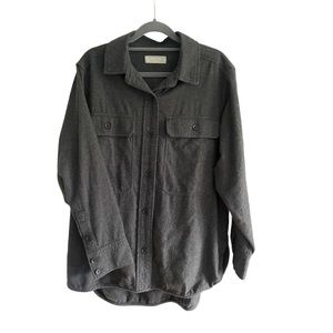 Everlane Classic Cotton Flannel Shirt Gray size Medium